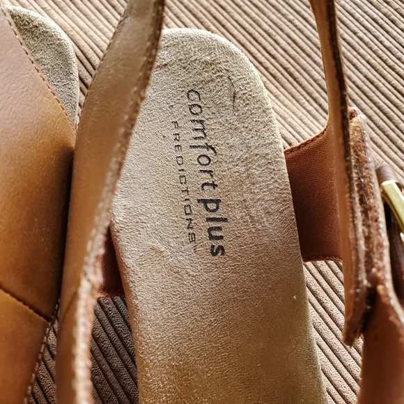 Comfortview Predictions Women's Wedge heel open toe ankle strap sandals 10W - Picture 3 of 13